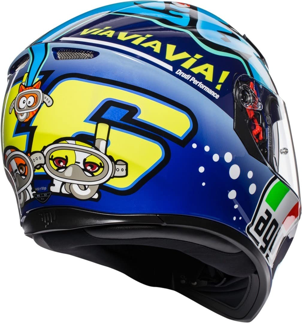 AGV K3 SV Helmet, ROSSI MISANO 2015 : Amazon.de: Automotive